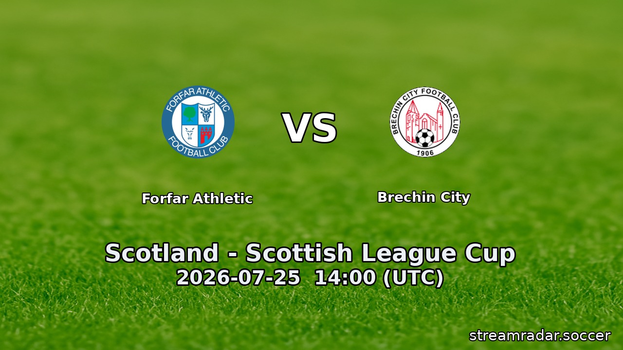 Forfar Athletic vs Brechin City