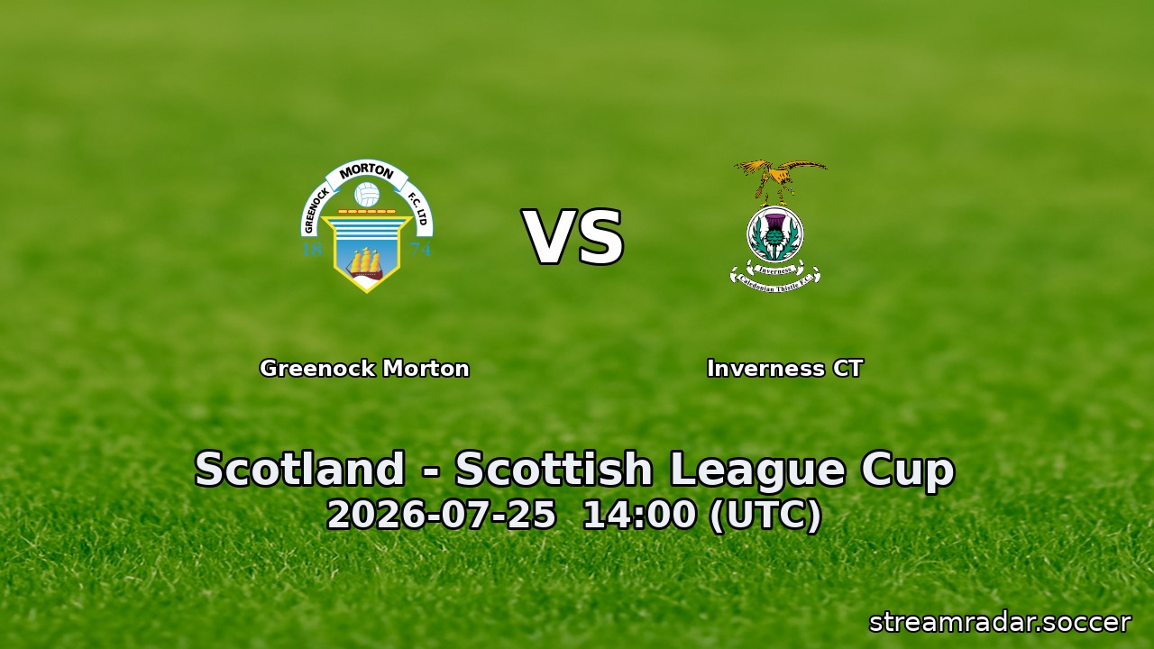 Greenock Morton vs Inverness CT