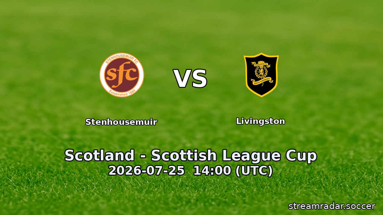 Stenhousemuir vs Livingston