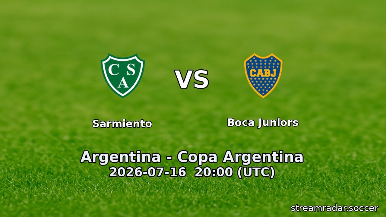 Sarmiento vs Boca Juniors
