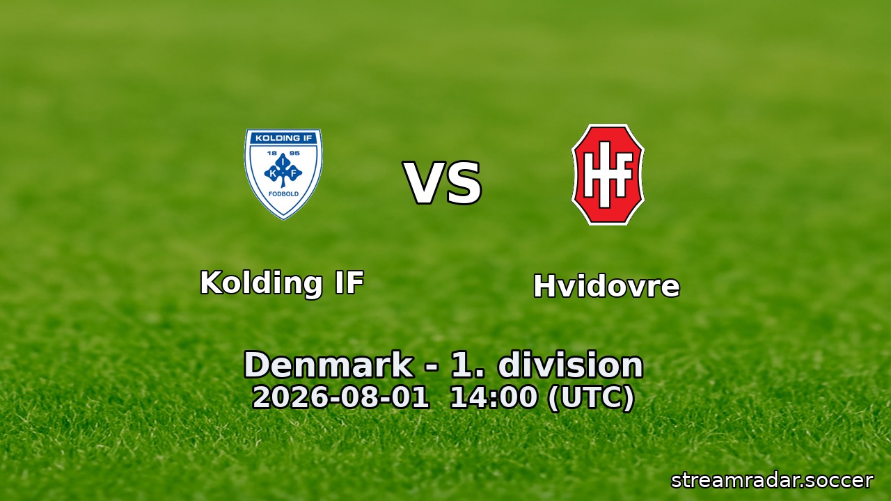 Kolding IF vs Hvidovre