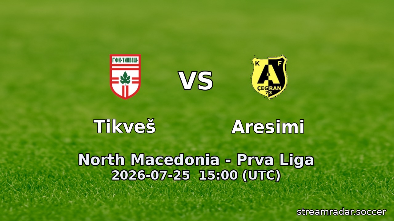 Tikveš vs Aresimi