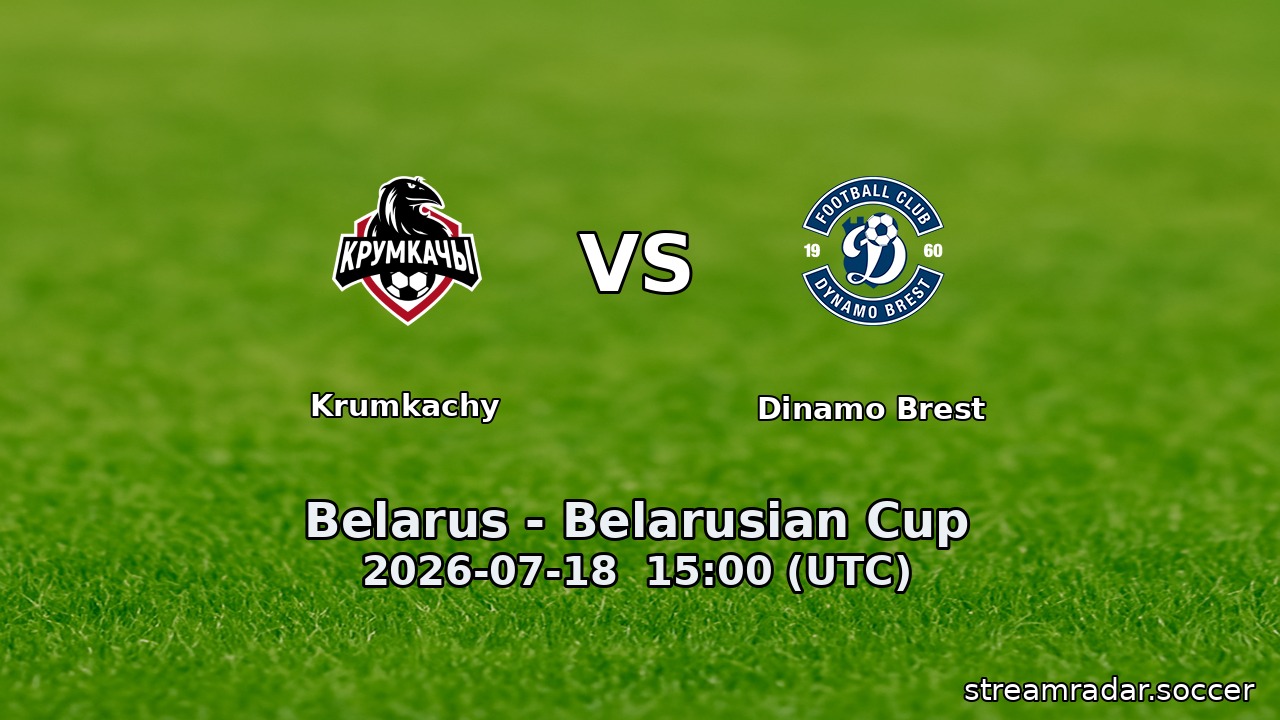 Krumkachy vs Dinamo Brest