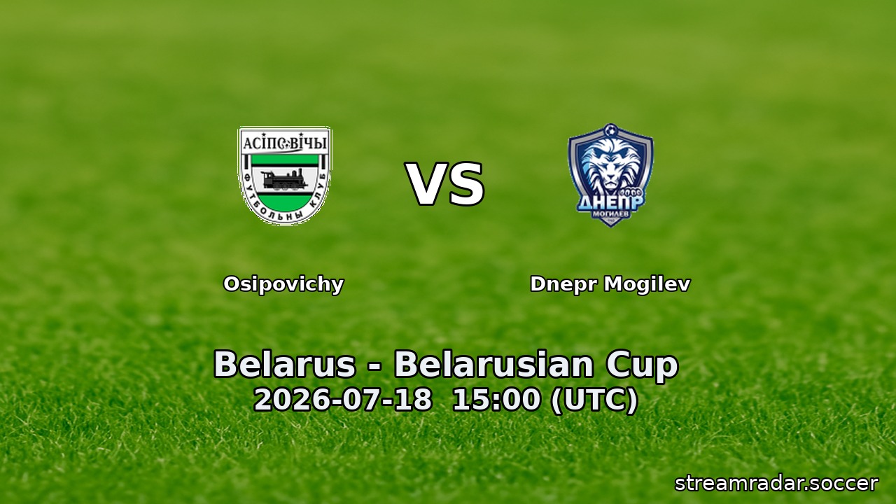 Osipovichy vs Dnepr Mogilev