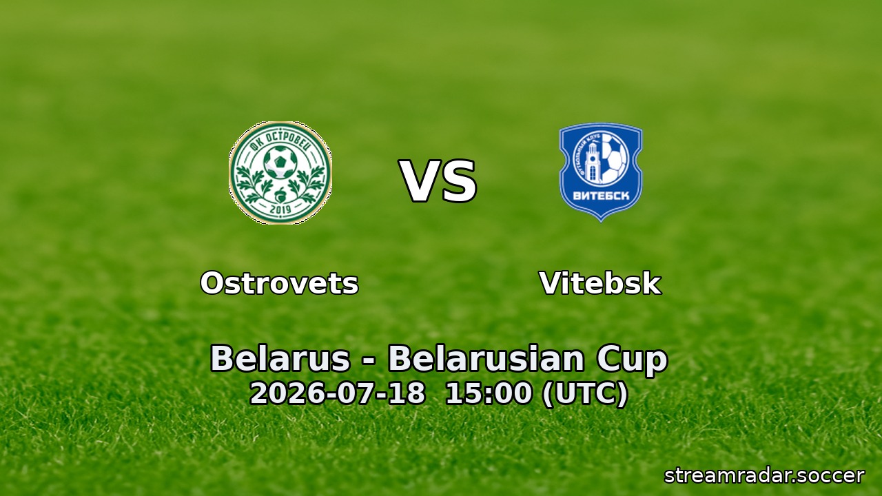 Ostrovets vs Vitebsk