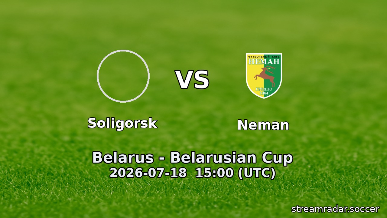 Soligorsk vs Neman
