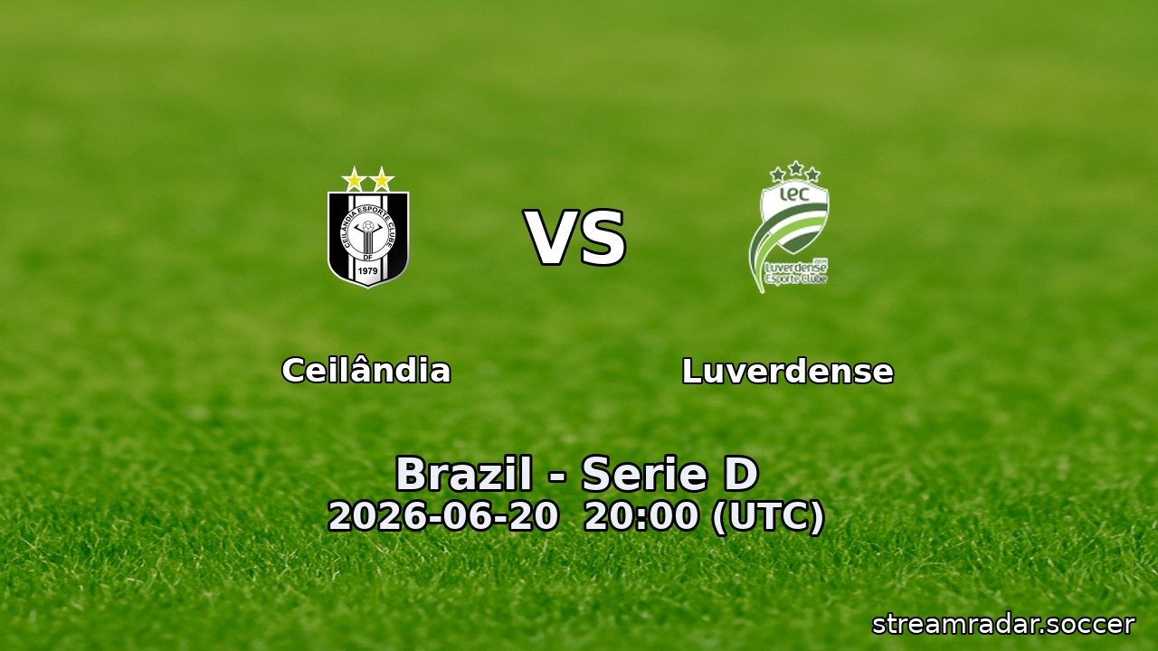 Ceilândia vs Luverdense
