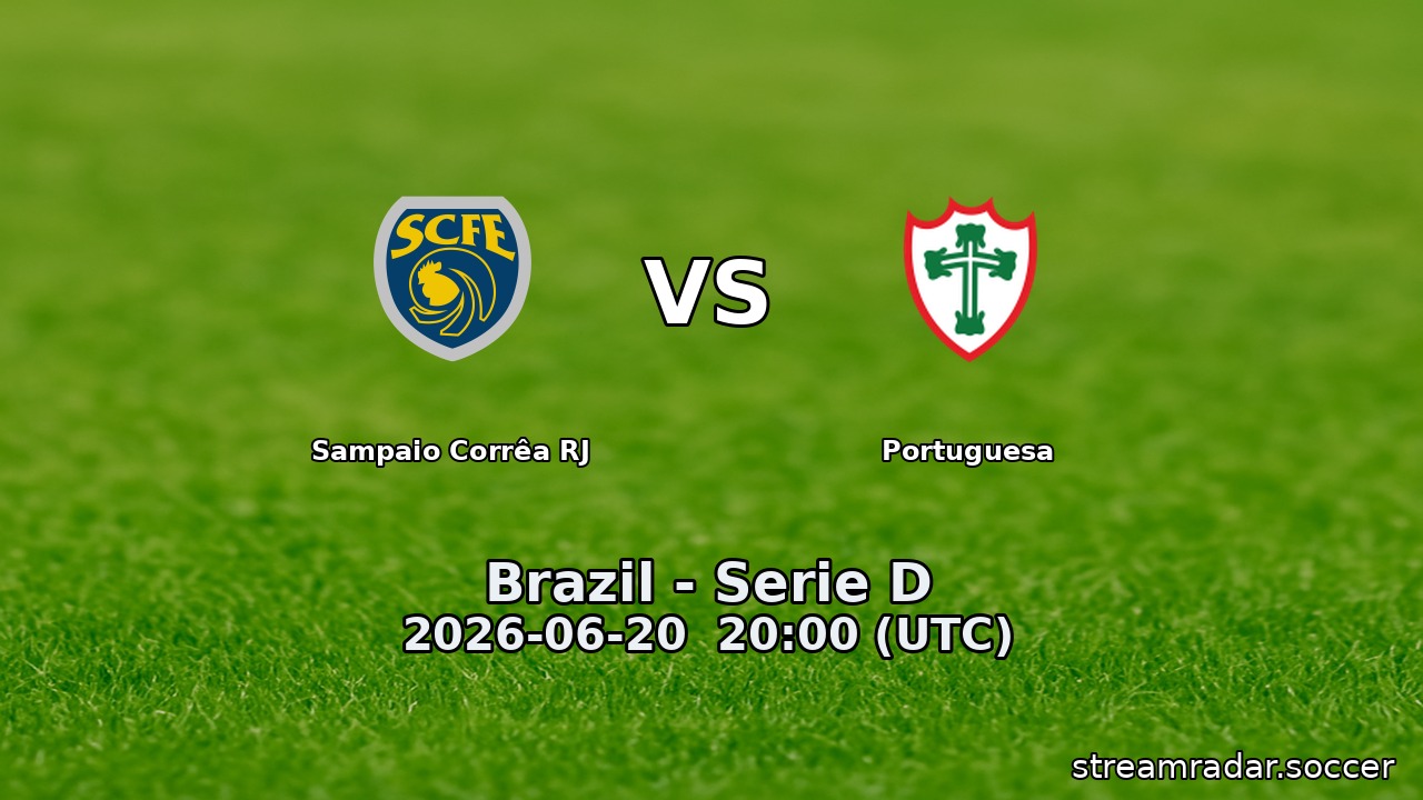 Sampaio Corrêa RJ vs Portuguesa