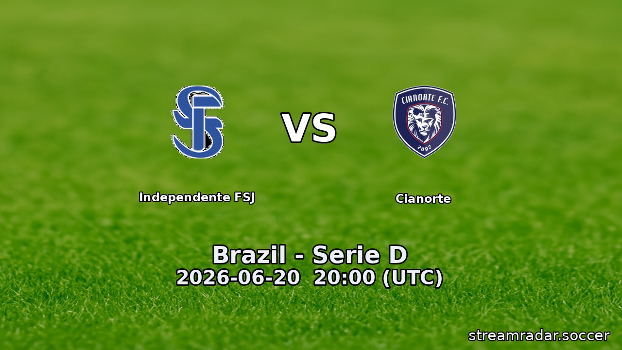 Independente FSJ vs Cianorte