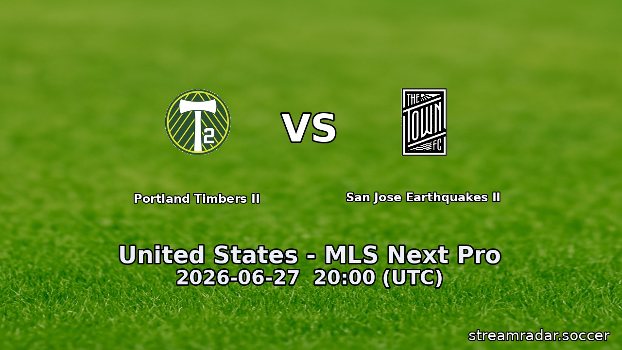 Portland Timbers II vs San Jose Earthquakes II