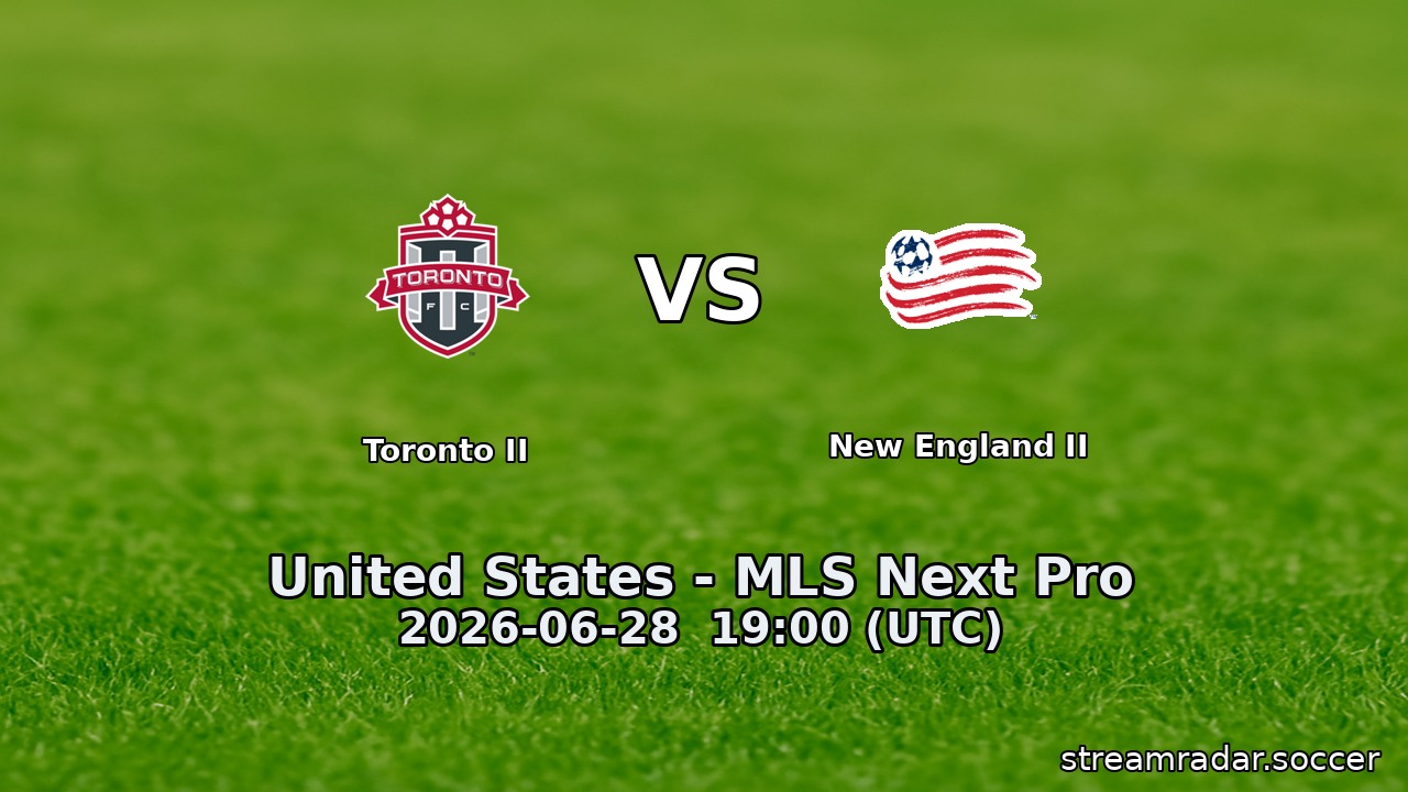 Toronto II vs New England II