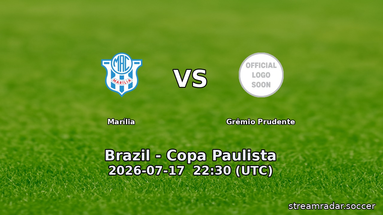 Marília vs Grêmio Prudente