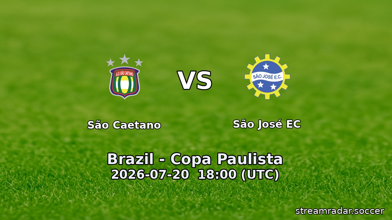 São Caetano vs São José EC