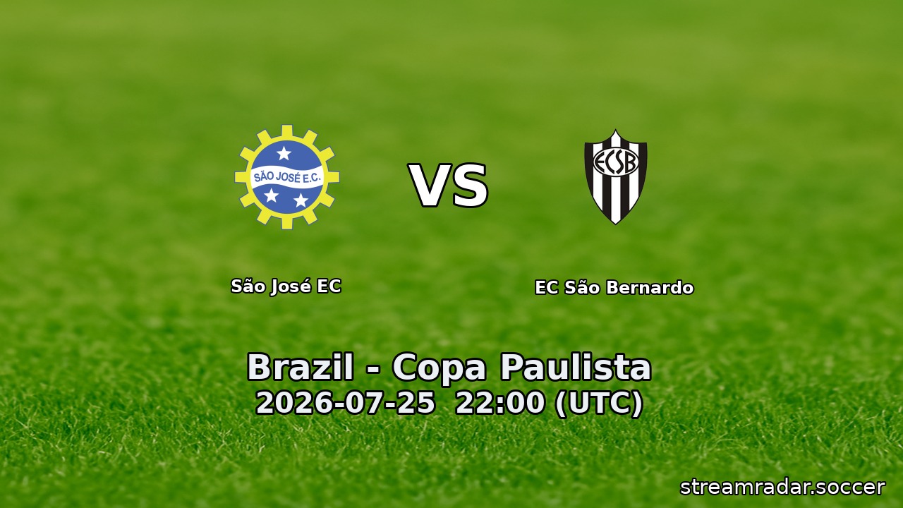 São José EC vs EC São Bernardo