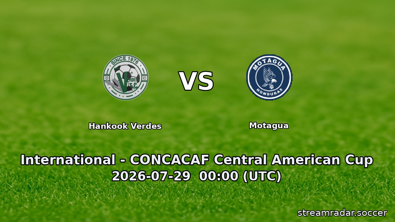 Hankook Verdes vs Motagua