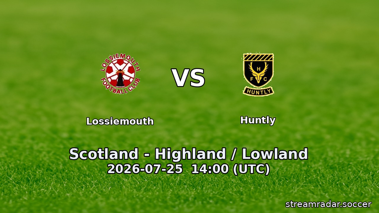 Lossiemouth vs Huntly