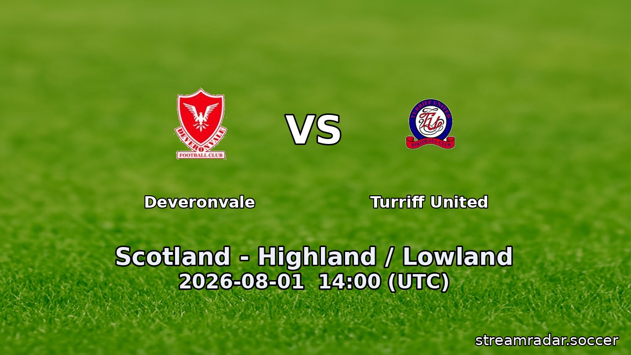 Deveronvale vs Turriff United