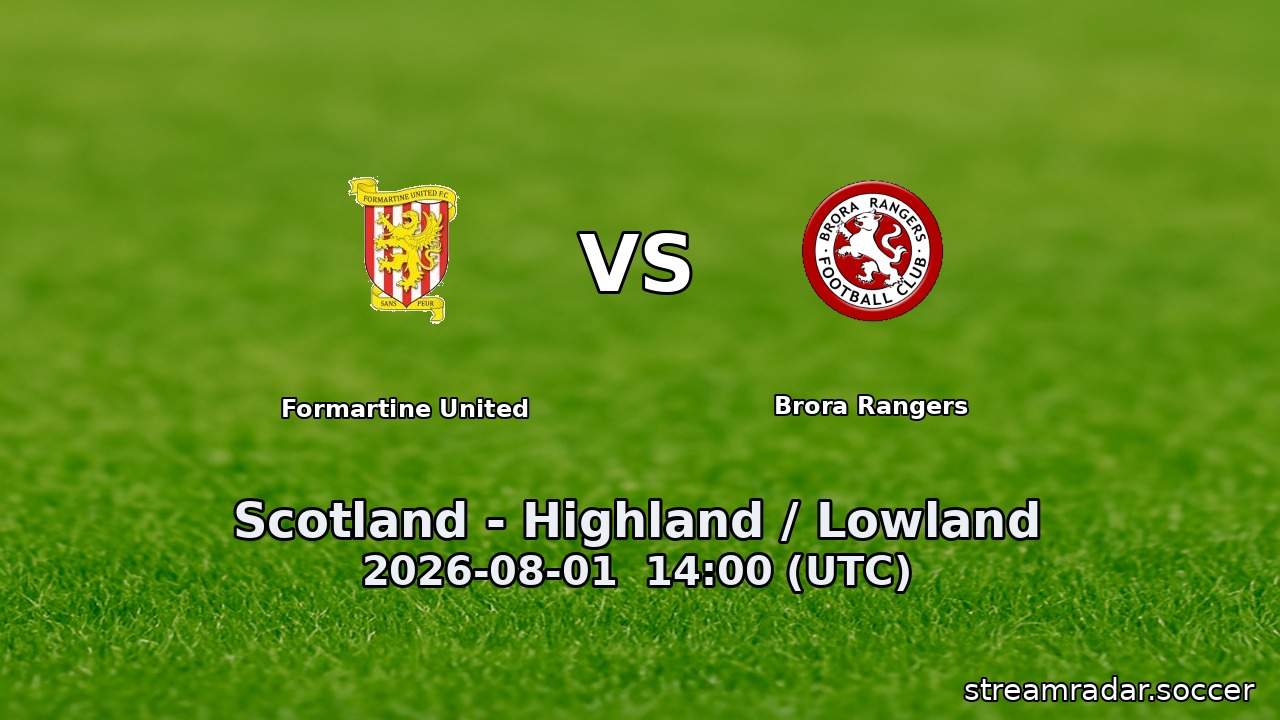 Formartine United vs Brora Rangers