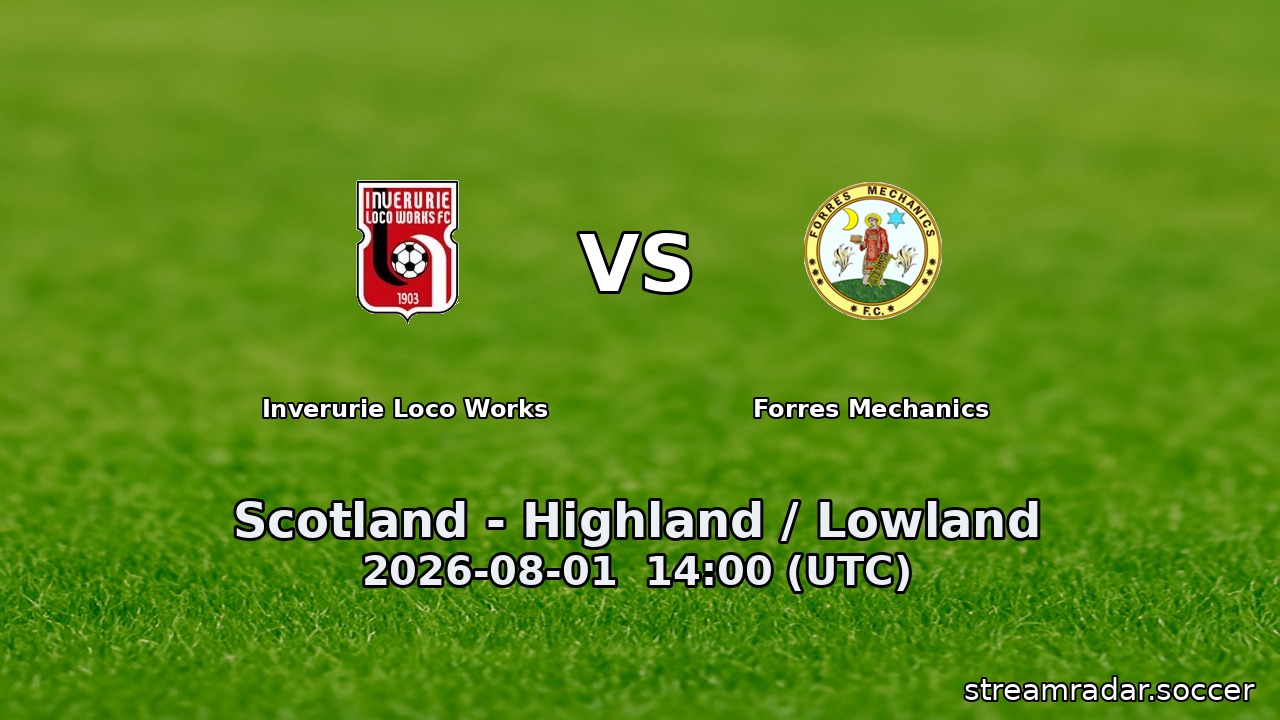 Inverurie Loco Works vs Forres Mechanics