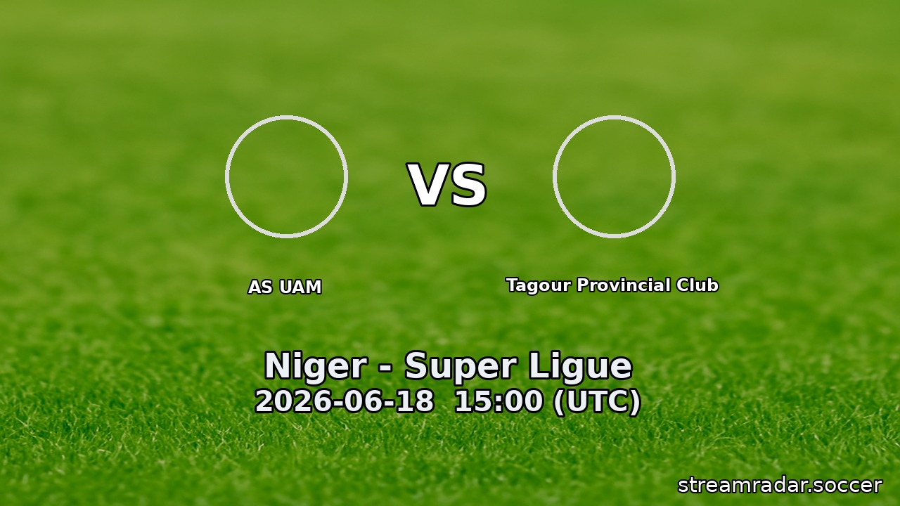 AS UAM vs Tagour Provincial Club