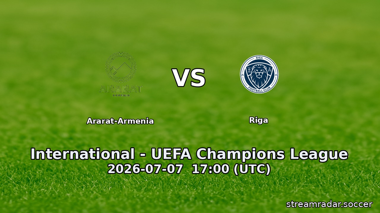 Ararat-Armenia vs Riga