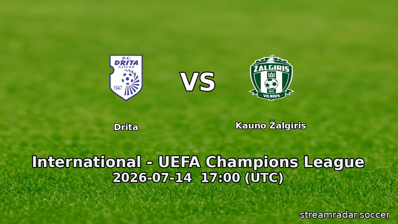 Drita vs Kauno Žalgiris