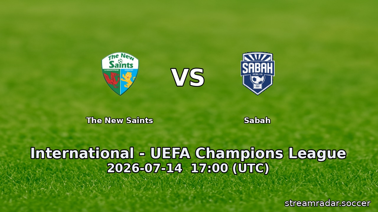The New Saints vs Sabah