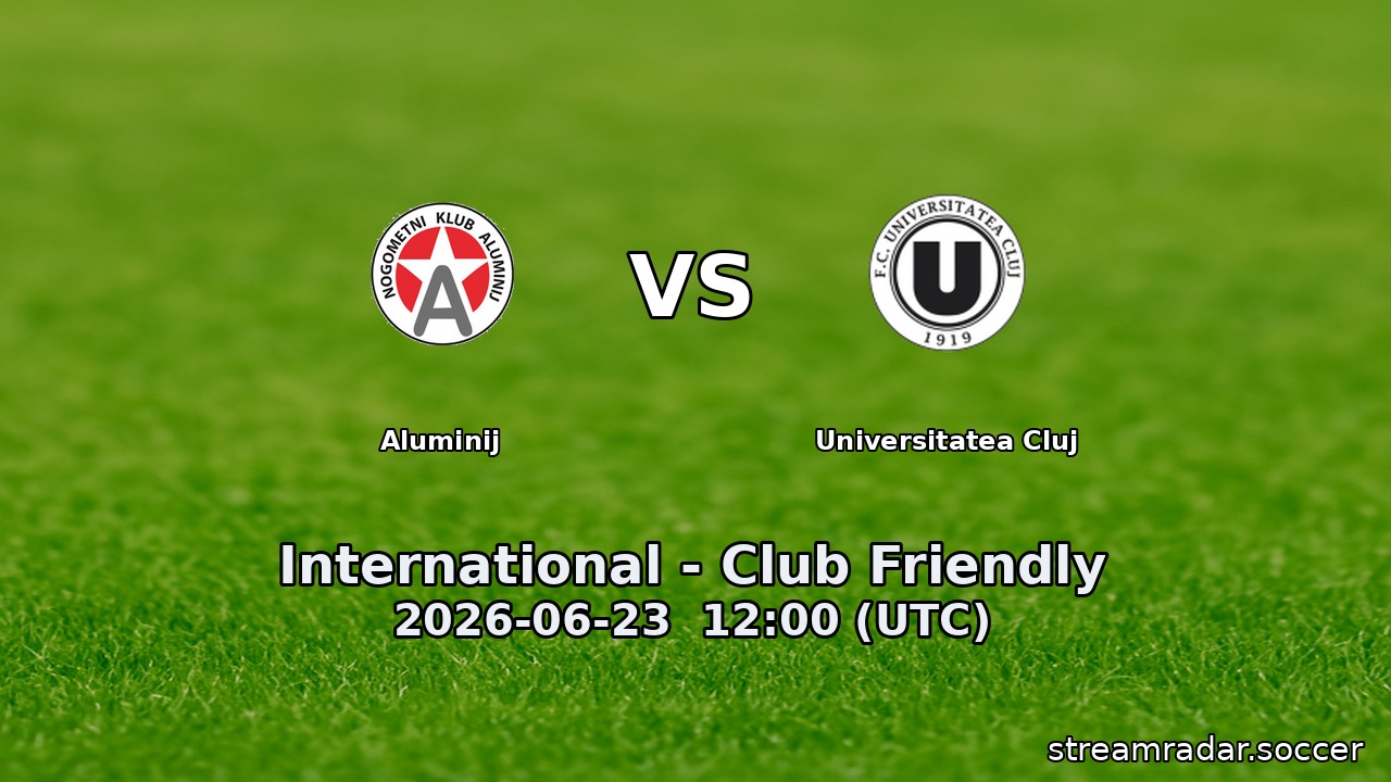Aluminij vs Universitatea Cluj
