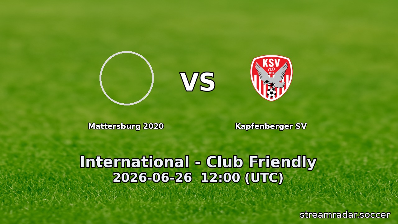 Mattersburg 2020 vs Kapfenberger SV