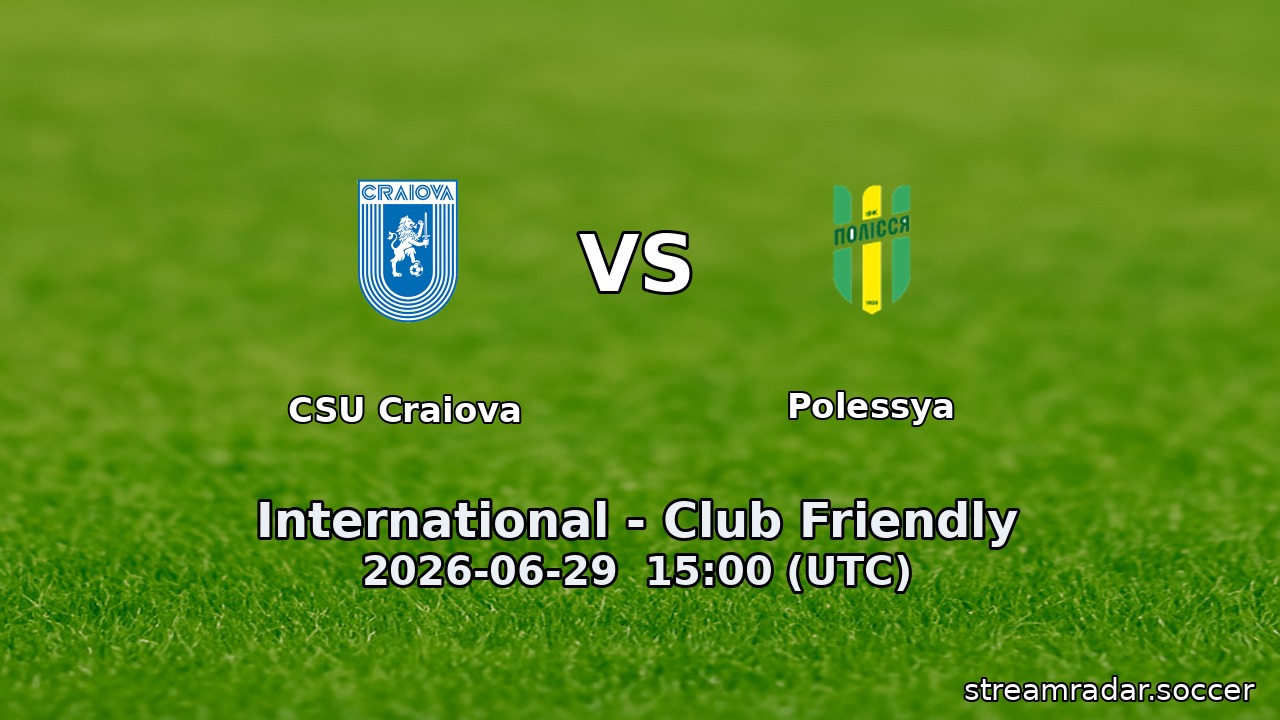 CSU Craiova vs Polessya