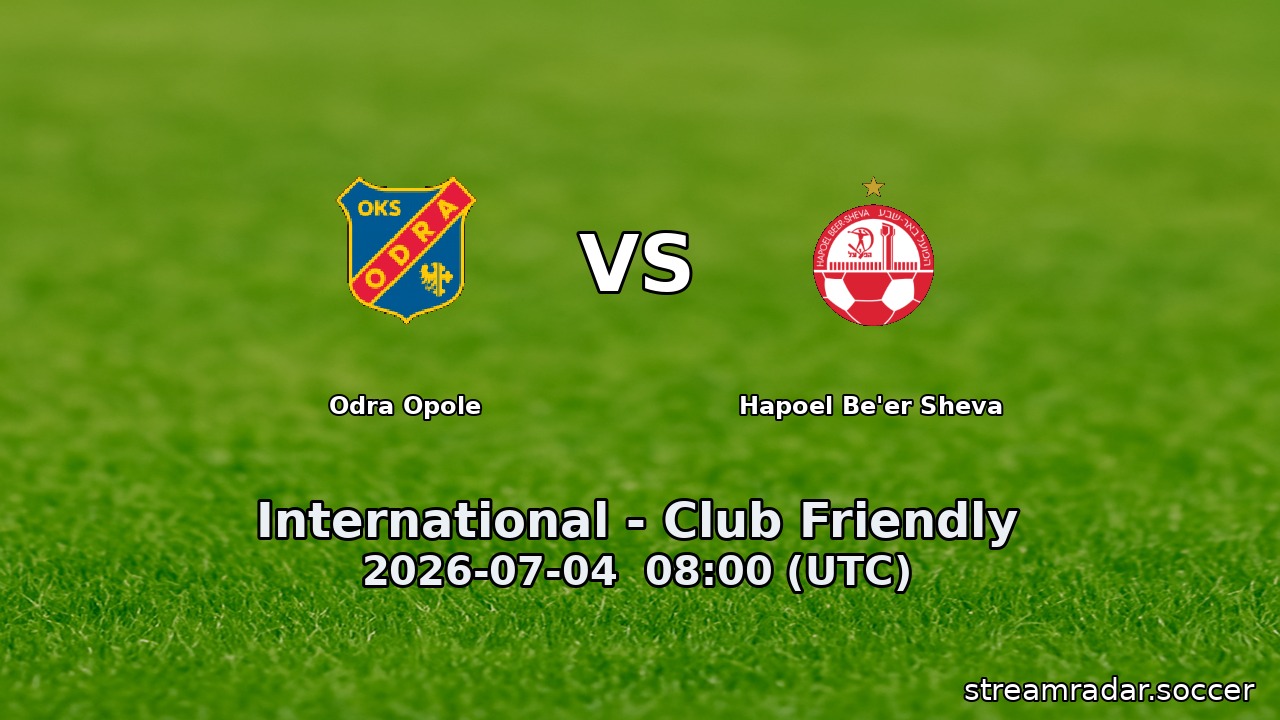 Odra Opole vs Hapoel Be'er Sheva