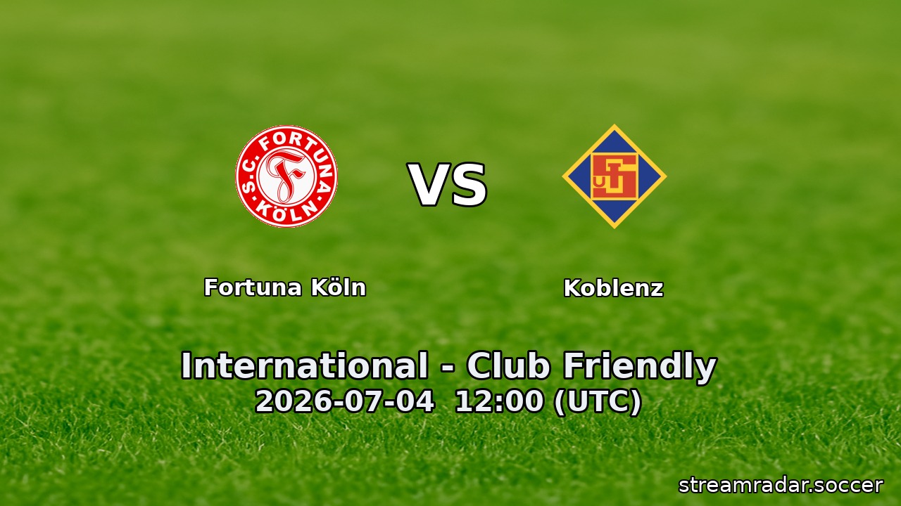 Fortuna Köln vs Koblenz
