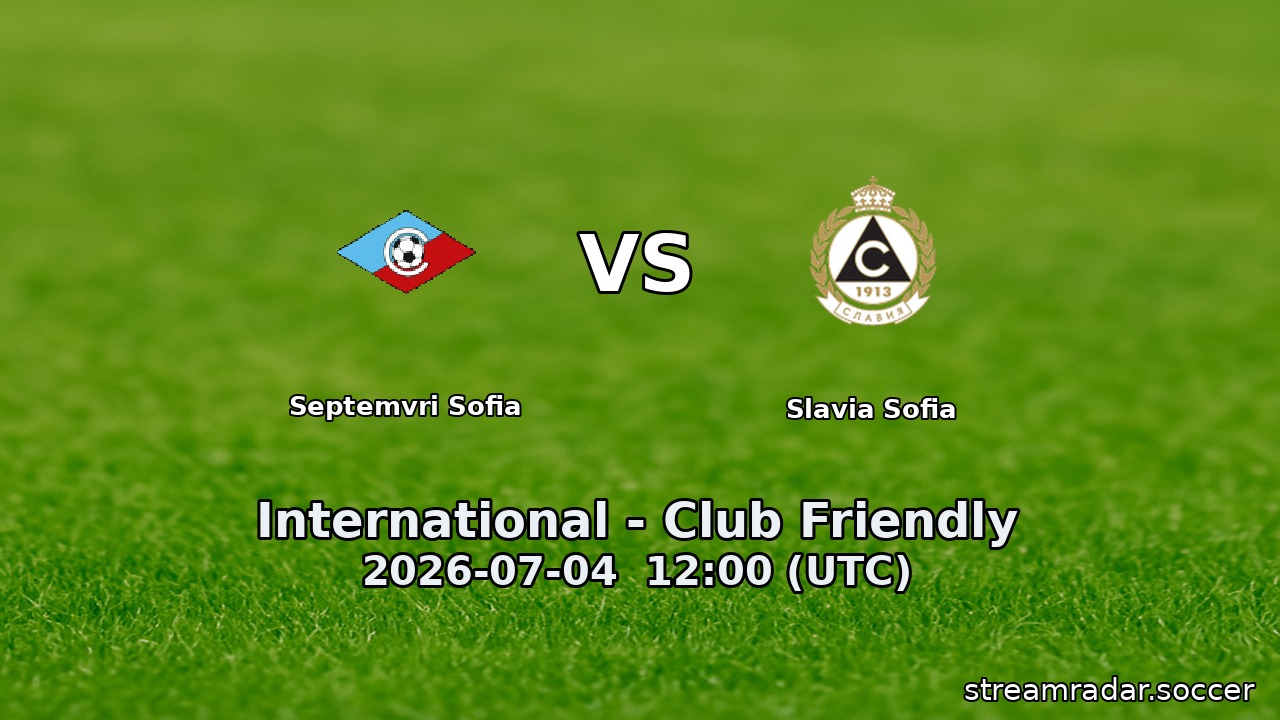Septemvri Sofia vs Slavia Sofia