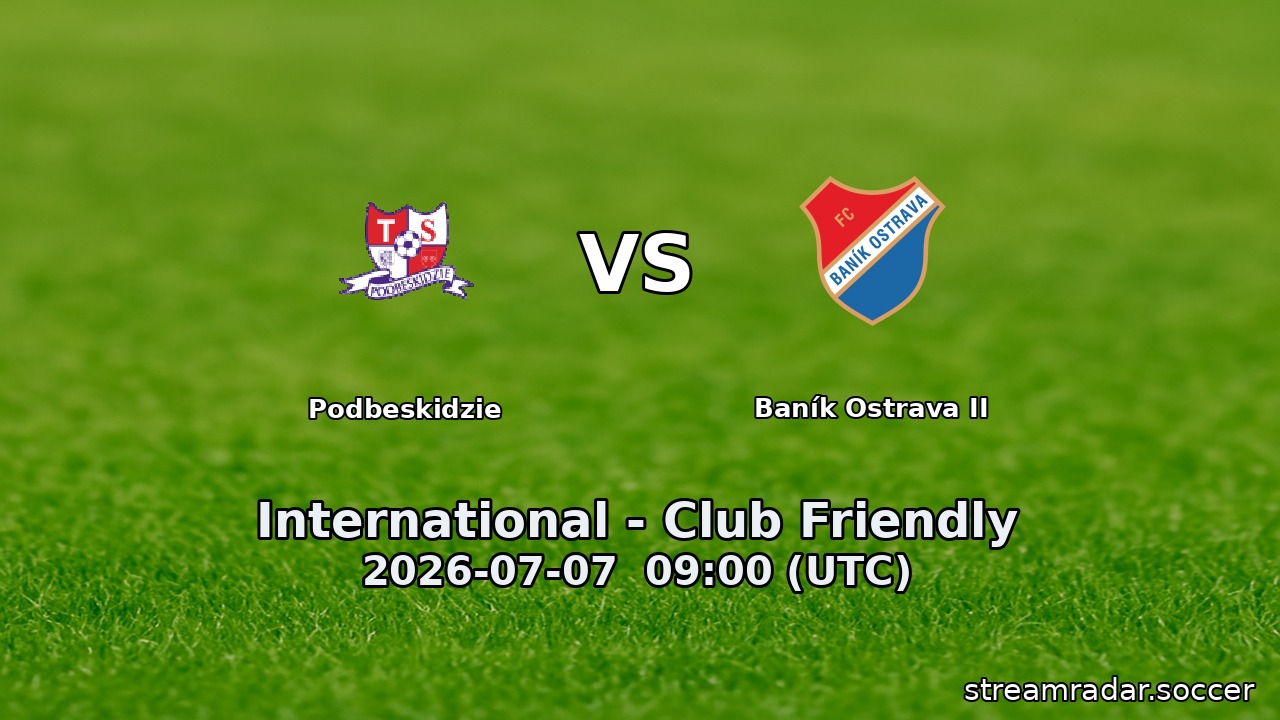 Podbeskidzie vs Baník Ostrava II
