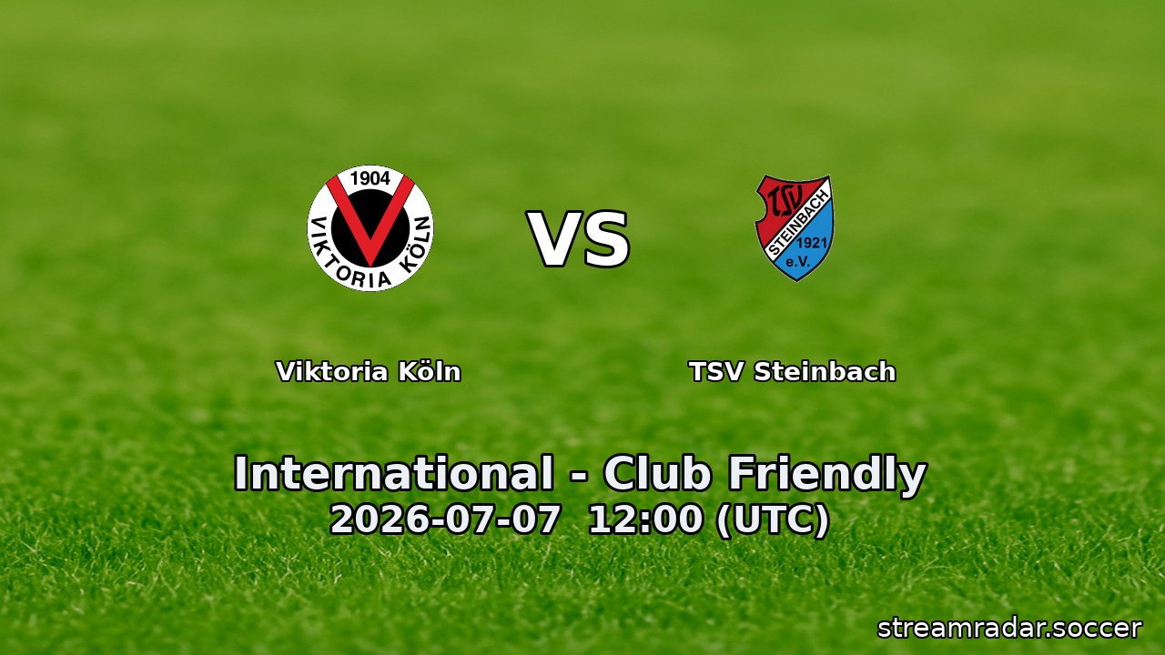 Viktoria Köln vs TSV Steinbach