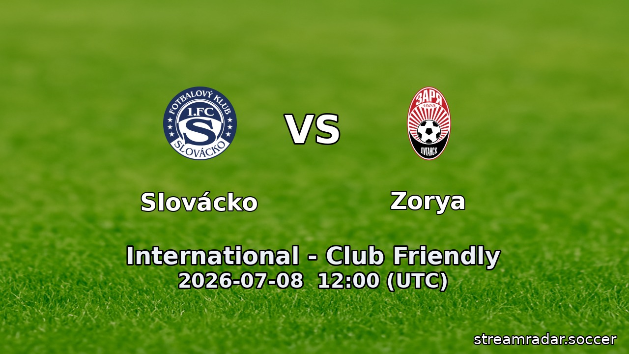 Slovácko vs Zorya
