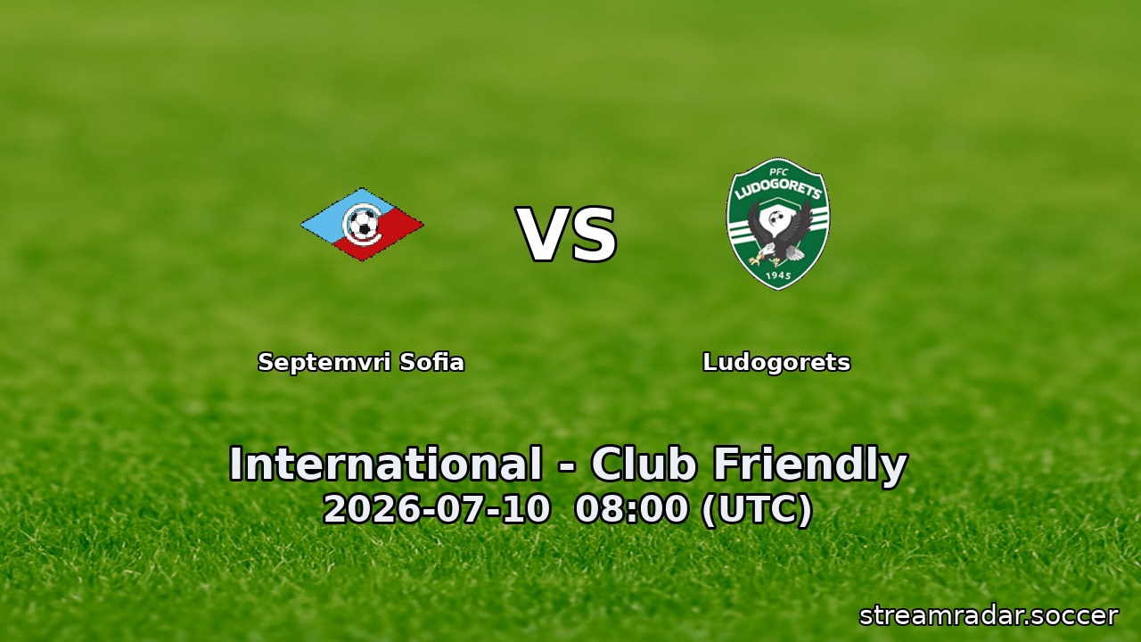 Septemvri Sofia vs Ludogorets
