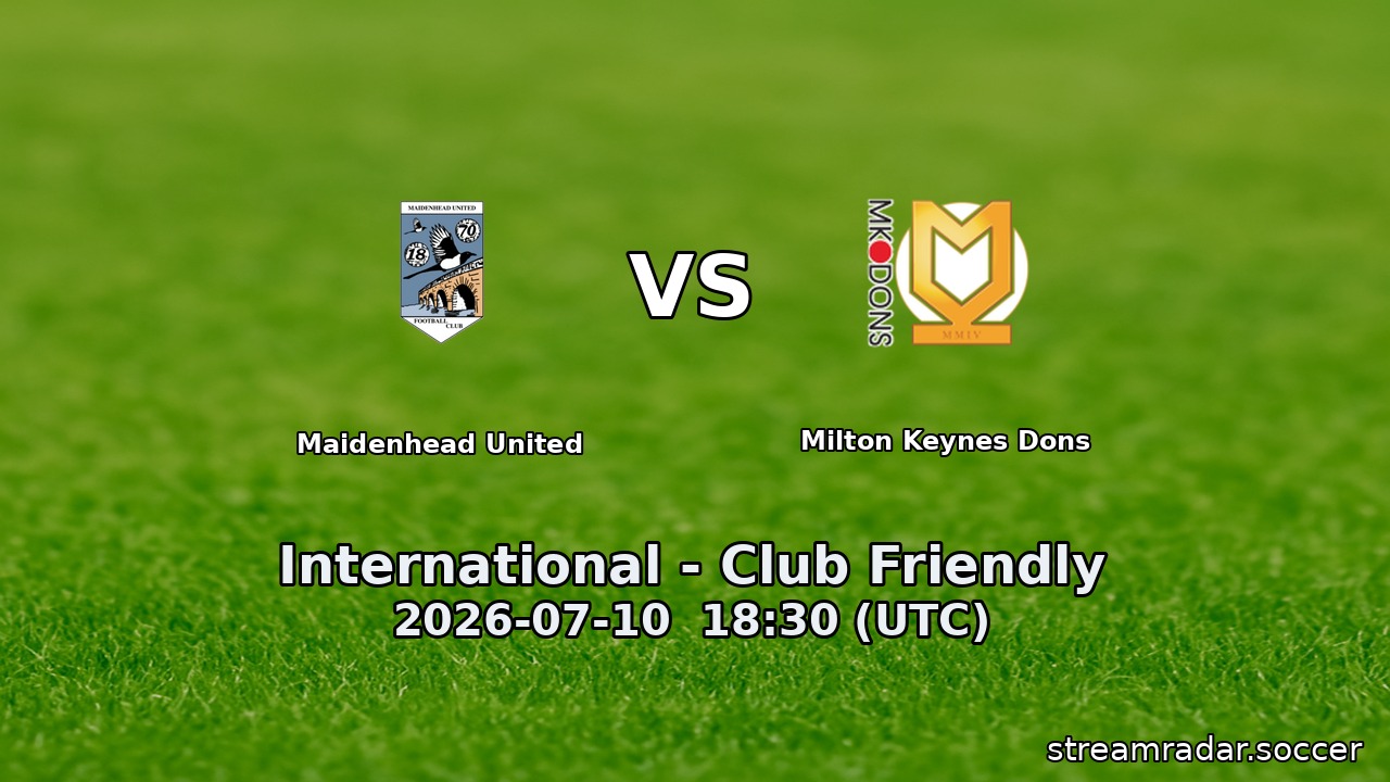 Maidenhead United vs Milton Keynes Dons
