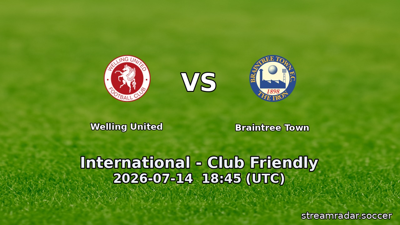 Welling United vs Braintree Town