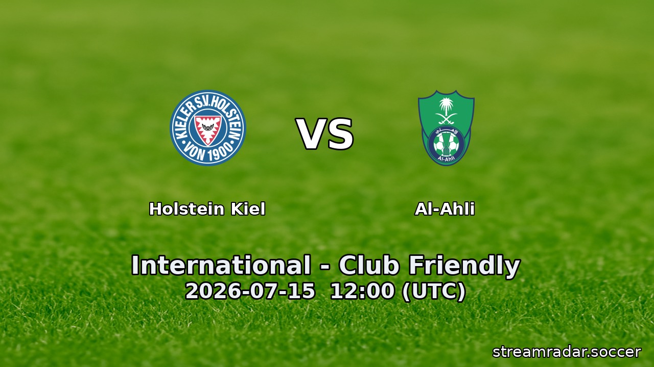 Holstein Kiel vs Al-Ahli