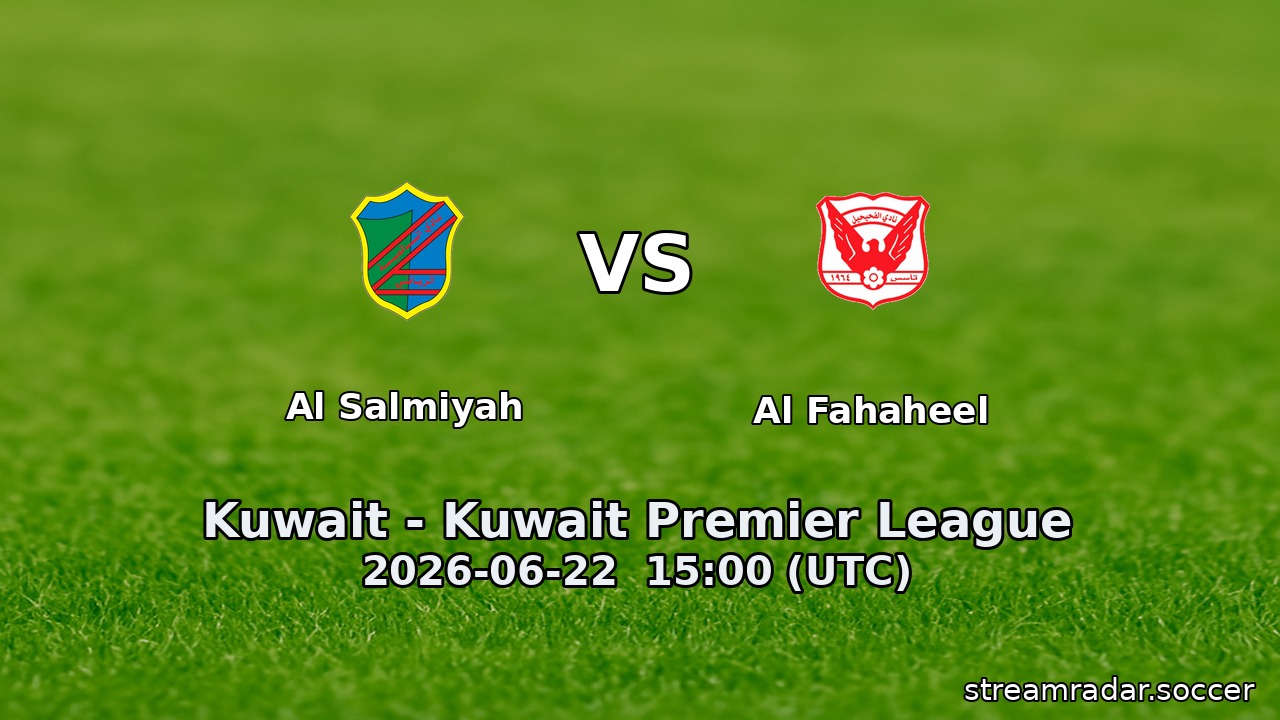 Al Salmiyah vs Al Fahaheel