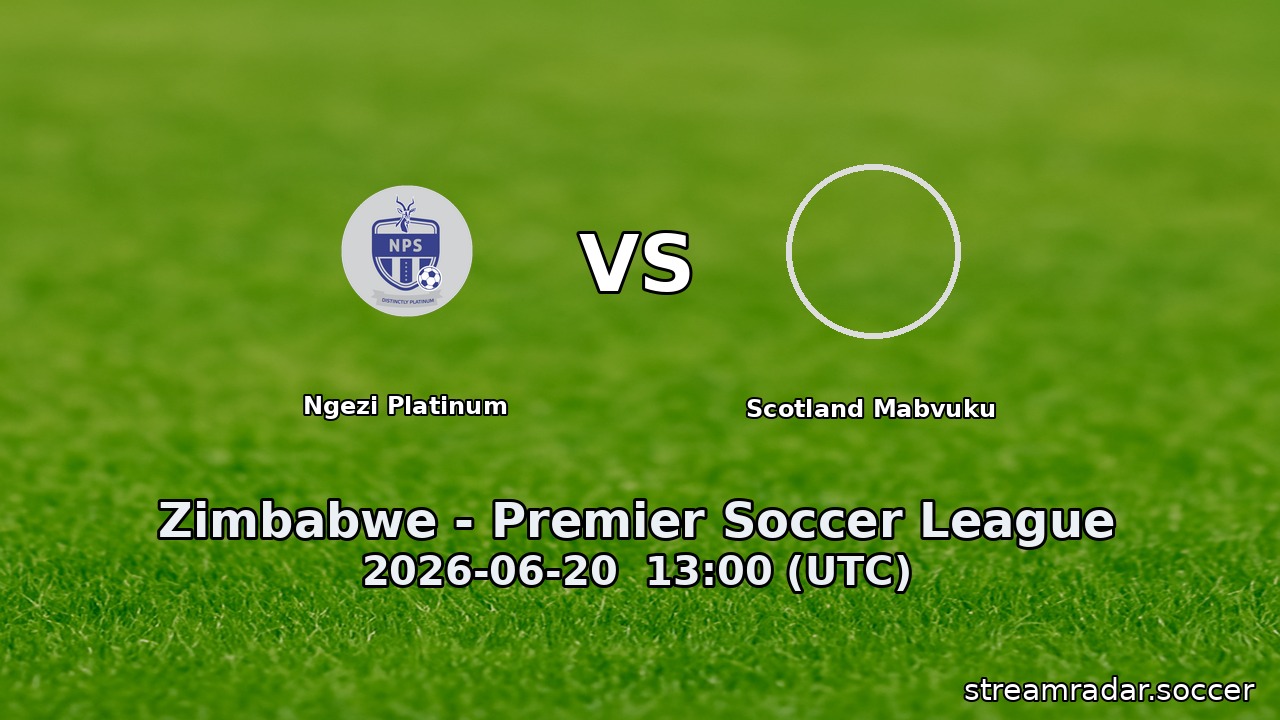 Ngezi Platinum vs Scotland Mabvuku