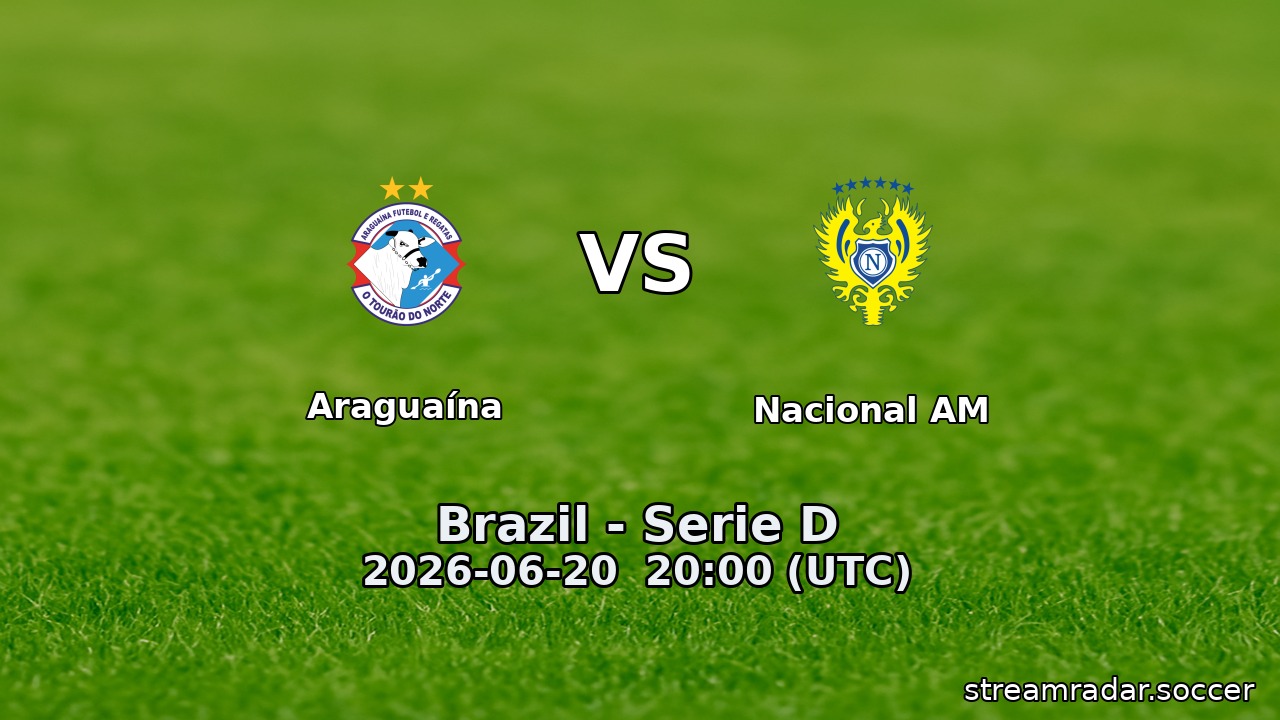 Araguaína vs Nacional AM
