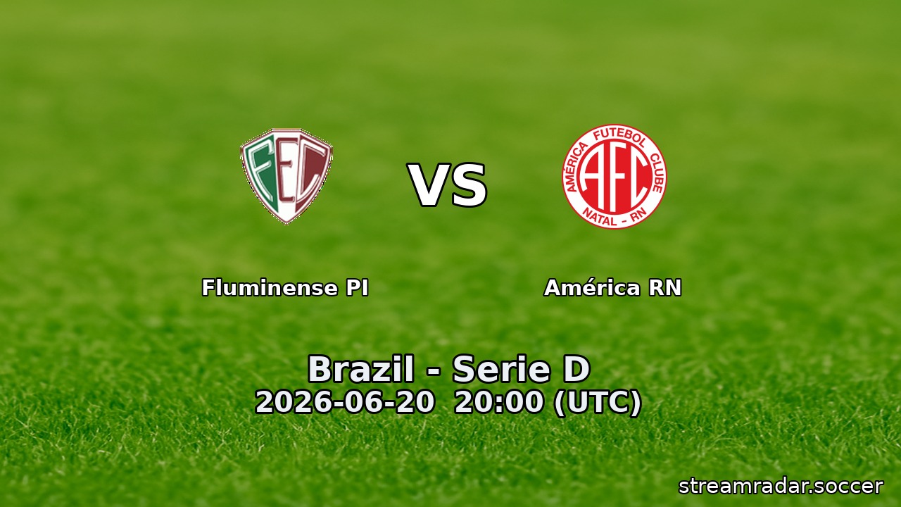 Fluminense PI vs América RN