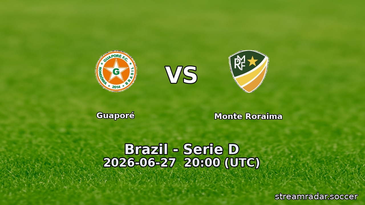 Guaporé vs Monte Roraima