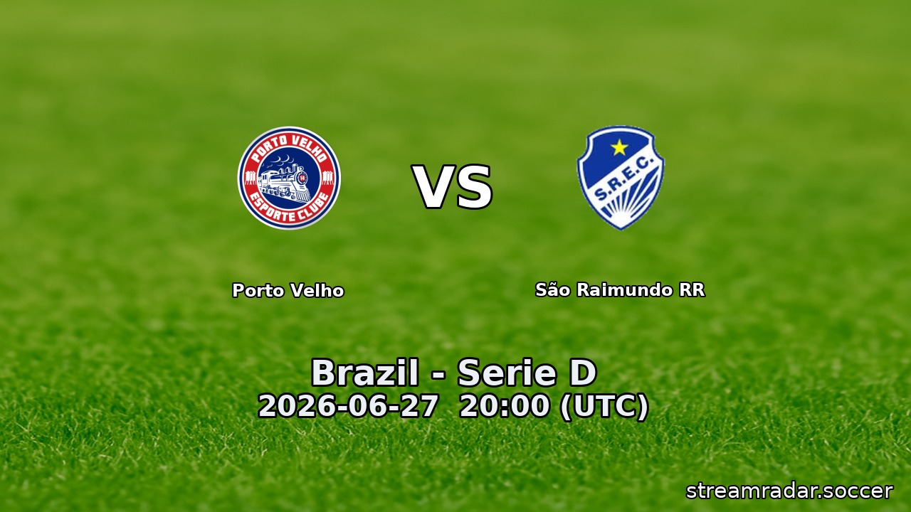 Porto Velho vs São Raimundo RR