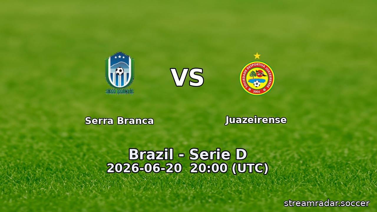 Serra Branca vs Juazeirense