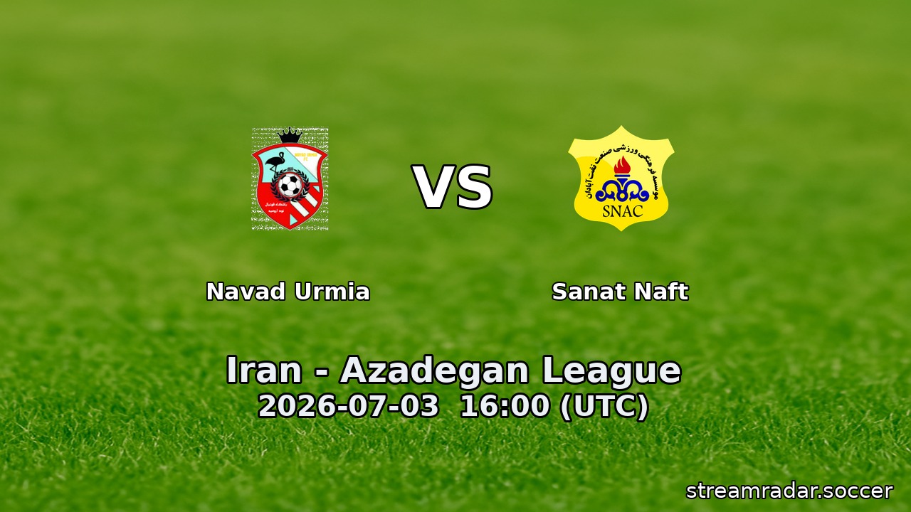 Navad Urmia vs Sanat Naft