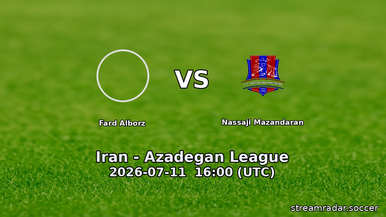 Fard Alborz vs Nassaji Mazandaran
