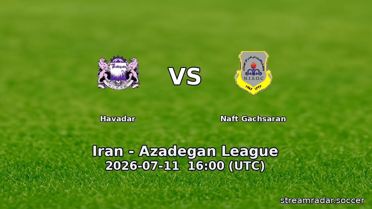 Havadar vs Naft Gachsaran